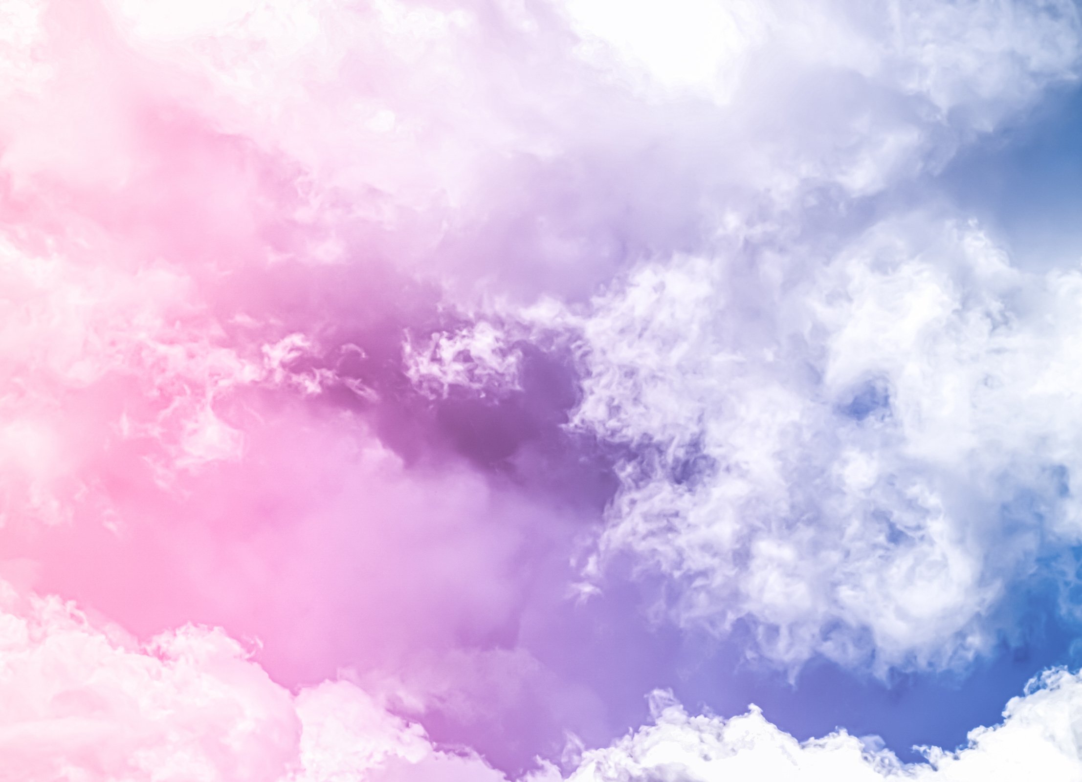 Fantasy Pink and Blue Sky, Spiritual and Nature Background